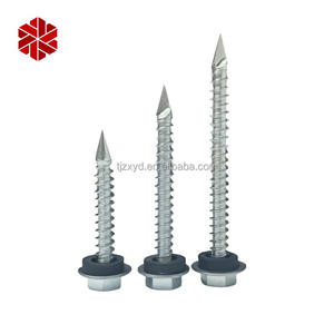 Parafuso Auto Brocante C1022 Galvanizado Espada Punto Cola Cabeza Hexagonal Tek Tornillo 12mm M6 - Product Image 1