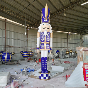 Statue de <span class=keywords><strong>Casse</strong></span>-<span class=keywords><strong>Noisette</strong></span> Géant en Fibre de Verre Personnalisée pour Décoration Extérieure de Noël, Décoration de Fête, Affichage de Fêtes - Product Image 6
