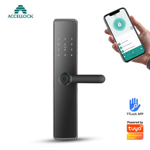 ACCELLOCK 定制廉价批发插芯门把手 Rfid Tuya Wifi 远程解锁智能 TT 锁带应用程序解锁功能 - Product Image 2