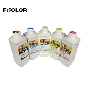 FCOLOR 1000ML New Arrival Waterproof Premium White DTF Ink For L805 L1800 XP600 4720 DTF Printer