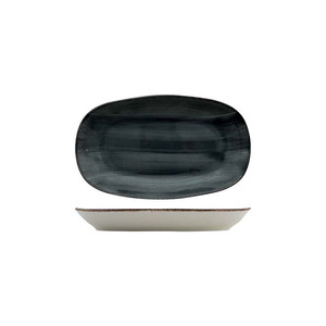 Avanos Anthracite Oval Serving Platter 34 × 20 cm Gural - Product Image 1