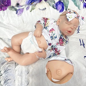Poupées de bébé nouveau-né réalistes en silicone, corps entier, 22 pouces, aspect réaliste, endormies, anatomiquement correctes, <span class=keywords><strong>bébés</strong></span> <span class=keywords><strong>reborn</strong></span> garçons pour enfants de 3 ans et plus - Product Image 3