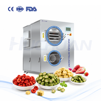 Huchuan industriële vriesdroogmachine voor voedselverwerking, grote capaciteit, SUS304 roestvrij staal, PLC-gestuurd, gasverwarming