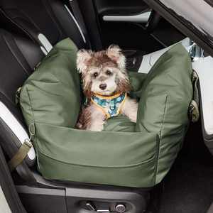 Großhandel Luxus moderne solide Hund Autos itz Booster Bett mit Sicherheits schnalle Custom ized Logo wasserdicht abnehmbar wasch bar - Product Image 5