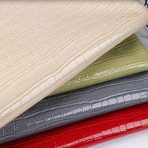 Искусственная кожа от производителя лакированная крокодиловая кожа искусственная кожа Глянцевая крокодиловая искусственная кожа для сумок обувь - Product Image 2