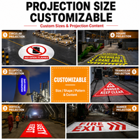 200W extérieur LED Gobo industrie projecteur lumière anti-choc lumière de sécurité avec projections d'avertissement claires pour les espaces de travail industriels