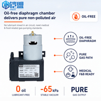 Pompe à air miniature à diaphragme KAI MENG KMDP-C8 12V DC à moteur à balais 10W 8L/min 105KPa à pression positive pour l'industrie des revêtements