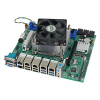 BKHD OEM 6*2.5G i226 10 * SATA Raid 0/1/5 C612 NAS Carte Mère Intel Xeon E5- V3/V4 avec CPU FAN Firewall Router Server Mainboard