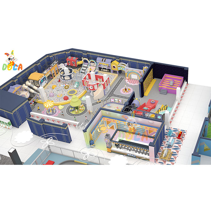 Create Children's Exclusive DOLA Brand Indoor Fun Park Diverse Interactive Educational Amusement Equipment for 100+ Kids 2-15
