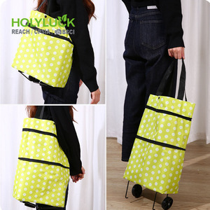 Chariots de supermarché légers sacs de chariot de chariot d'épicerie pliables pliables réutilisables sac à provisions pliant avec roues - Product Image 2