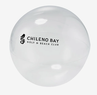 Ballon de plage translucide personnalisé de 16 pouces avec impression de logo, jouet gonflable pour piscine, cadeau promotionnel d'été pour enfants
