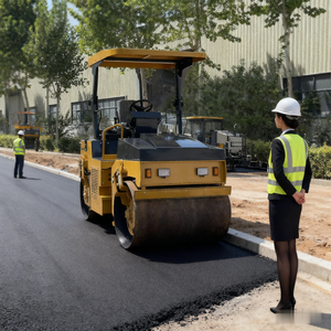 Potente mini compactador Walk Behind Manual Vibrating Road Roller 0,8 Ton 1 Ton Road Rollers - Product Image 3