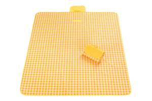 Yellow and White Squares 57"x71" Picnic <b>Blanket</b> <b>Waterproof</b> Sand Proof Beach <b>Blanket</b> for Beach Camping Park Grass Lawn Travel - Product Image 4