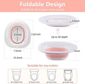 Groothandel Zitbad Opvouwbaar Kraamtijd Verzorgingsbak Opvouwbare Squat Gratis Toilet Yoni Stoombad Zitbad voor Zwangere Vrouwen en Ouderen - Product Image 3