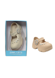DAMA-FRA Zoccoli con Plateau Stile Mary Jane Estivi per Donne e Ragazze, Morbidi e Leggeri, Suola in EVA 17, Tomaia in Plastica - Product Image 1
