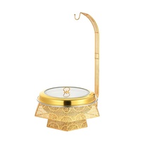 Chafing dish de luxe doré ajouré en acier inoxydable hexagonal pour buffet, hôtel, mariage, banquet, chauffe-plats à alcool