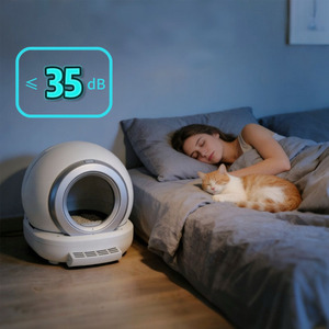 Quiet Operation Smart Cat Toilet Automatic Deodorization Self Cleaning Cat Litter Bin with Global Plug Standards (US/EU/UK/AU) - Product Image 2