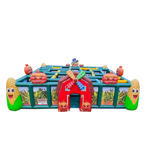 Tema <span class=keywords><strong>de</strong></span> granja <span class=keywords><strong>de</strong></span> laberinto inflable <span class=keywords><strong>de</strong></span> 30 'X 30' para granjas, parches <span class=keywords><strong>de</strong></span> calabaza, huertos <span class=keywords><strong>de</strong></span> manzanas, festivales <span class=keywords><strong>de</strong></span> cosecha para niños y adultos - Product Image 1