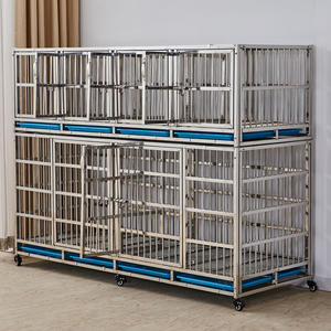 PetFit paslanmaz çelik özelleştirilmiş boyutu için çok katmanlı Pet yatılı kafes düğme kapatma yetiştiriciliği Salon hayvan hastane - Product Image 2