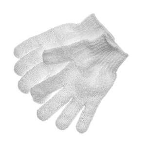 Nuevos Guantes Exfoliantes de Cinco Dedos para Baño, Guantes de Doble Cara para Frotar, Guantes de Poliéster para Ducha - Product Image 3