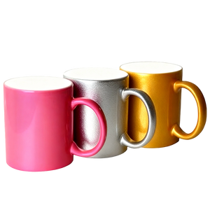 Tazza ad Alta Capacità in Ceramica con Trasferimento Termico, Colore Oro e Argento, Confezione Regalo, Tazze da Caffè Personalizzate CLASSIC con Manico - Product Image 3