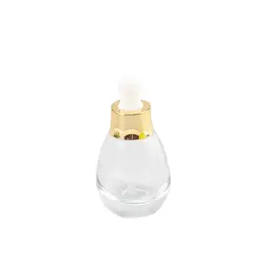 小灯泡瓶30毫升50毫升圆底精华独立玻璃瓶带胶头滴管