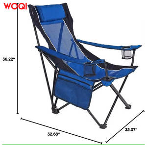 Fauteuil de jardin pliable Woqi Zero Gravity, bleu foncé, léger, durable, pour usage extérieur - Product Image 5