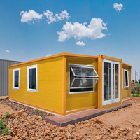Maison modulaire personnalisée agrandie préfabriquée pliante mobile convient à la résidence familiale ou à la location d'hôtel.