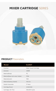 Adeling CL2027 - Grifo <span class=keywords><strong>de</strong></span> Agua Fría y Caliente con Cartucho Cerámico, Diseño Contemporáneo, Material Plástico - Product Image 2