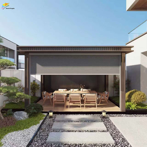 Pergola Retrattile Impermeabile con Tetto Smaltato, Sistema di Supporto per Pergola 4x4 Resistente per Patio e Giardino Esterno - Product Image 4