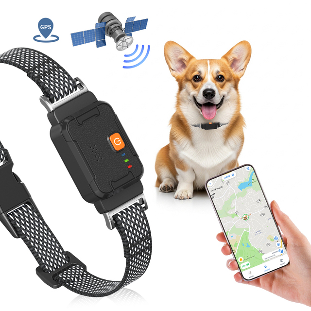 OEM ODM Smart Pet GPS Tracker Health Monitoring Dog 4G WiFi Real Time Location Anti-lost Waterproof Collar with Virtual Fence