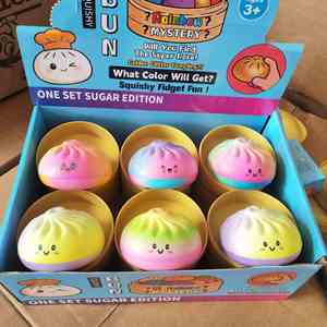 Squishy Dumpling Stress Relief Blind <b>Pack</b> Cute <b>Fidget</b> Toy With Adorable Expressions for All Ages - Product Image 4
