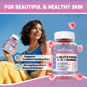 Private Label Hautaufhellende L-Glutathion 13-in-1 Gummibärchen Multivitamin-Nahrungsergänzung Glutathion-Gummis mit Kollagen - Product Image 5
