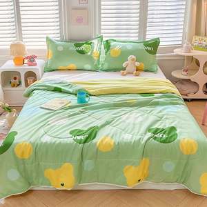 ผ้านวมแอร์ผ้าฝ้ายซักได้ ระบายอากาศดี ผิวสัมผัสอ่อนโยน ใช้ได้ทุกฤดู - Product Image 5