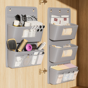 Bolsa de almacenamiento colgante de varias capas, organizador tipo gancho de tela no tejida para armario, solución de almacenamiento para puerta de armario - Product Image 4