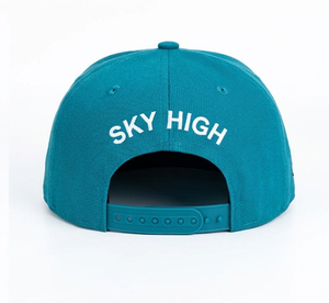 Casquette Snapback à visière plate brodée en 3D, motif <span class=keywords><strong>avion</strong></span> en papier AERO Cloud bicolore bleu, 6 panneaux, pour adolescents et activités de plein air - Product Image 4