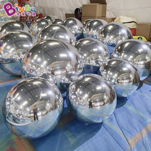 Ballons publicitaires réfléchissants gonflables <span class=keywords><strong>Bingo</strong></span> Factory, grandes boules brillantes, sphères géantes en PVC, miroirs disco, boule miroir gonflable - Product Image 4