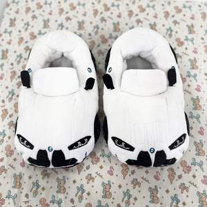 Chaussons confortables en peluche de simulation de course automobile sportive cool pour hommes, femmes et enfants, mode maison pour tous - Product Image 3