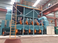 Machine de sablage à convoyeur à rouleaux automatique Q69 pour plaques d'acier, poutres en H, élimination de la rouille, détartrage, renforcement de la surface