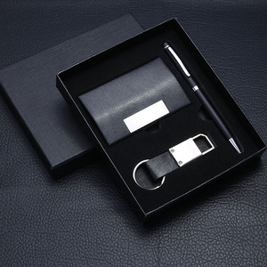 Juego de regalo de llavero con bolígrafo para firmar, juego de estuche para tarjetas de negocios, actividades de la empresa Premium para empleados - Product Image 5