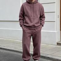 Set Hoodie dan Celana Panjang Gaya Amerika, Model Longgar, Tersedia untuk Pemesanan Grosir