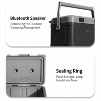Glacière isotherme Nuosenlai Audio, conteneur de réfrigération portable pour camping, véhicule, pique-nique, stockage de nourriture et blocs de glace