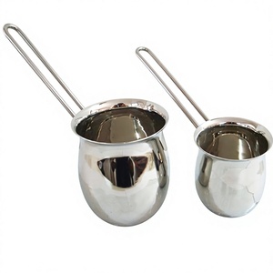 Juego de Cafeteras de Acero Inoxidable, 2 Piezas, Diseño Minimalista, Acabado Pulido, Solo Lavar a Mano - Product Image 1