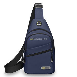 New Men's <b>Chest</b> Bag Casual Single-Shoulder Crossbody Student Sports Waterproof <b>Small</b> Backpack Outdoor Shoulder Bag - Product Image 1
