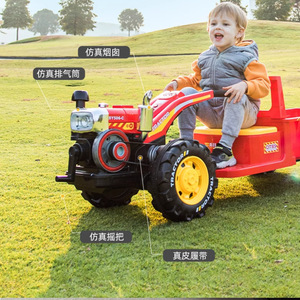 Tractor eléctrico de juguete para niños SY506-C, vehículo de plástico para montar, para niños de 2 a 4 años, para jugar al aire libre - Product Image 2