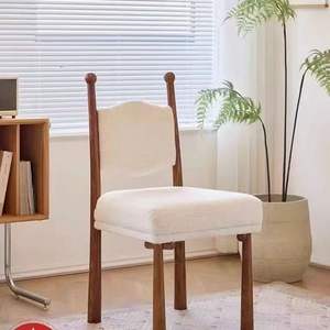 Set sedia <span class=keywords><strong>da</strong></span> <span class=keywords><strong>pranzo</strong></span> con gambe in legno, tessuto in velluto rosa, sedie con schienale alto in Cashmere <span class=keywords><strong>per</strong></span> sala <span class=keywords><strong>da</strong></span> <span class=keywords><strong>pranzo</strong></span> casa - Product Image 5