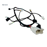 Rangkaian Kabel Chassis Bodi Kendaraan Multi-Kabel Konektor Hitam Kustom Kabel Otomotif OEM 12V 24V