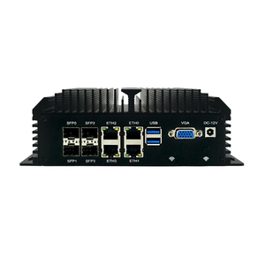 Bkhd Intel Atom c3808 12 lõi c3958 16 lõi không quạt Mini PC 4 LAN 2.5g 4 SFP + 10g GPIO tường lửa VPN mềm hơn Router Linux - Product Image 1