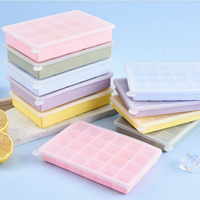 Bac à glaçons en silicone de qualité alimentaire, facile à démouler, réutilisable, rectangulaire, moule à glaçons à 15-24 cavités pour la maison et la cuisine