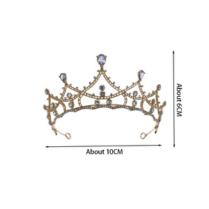 <span class=keywords><strong>Couronnes</strong></span> de mariée de style coréen personnalisées, <span class=keywords><strong>deux</strong></span> couleurs, alliage, cristal, strass, diadèmes polyvalents, élégants, pour tous <span class=keywords><strong>les</strong></span> jours, mariage, fête, spectacle - Product Image 5